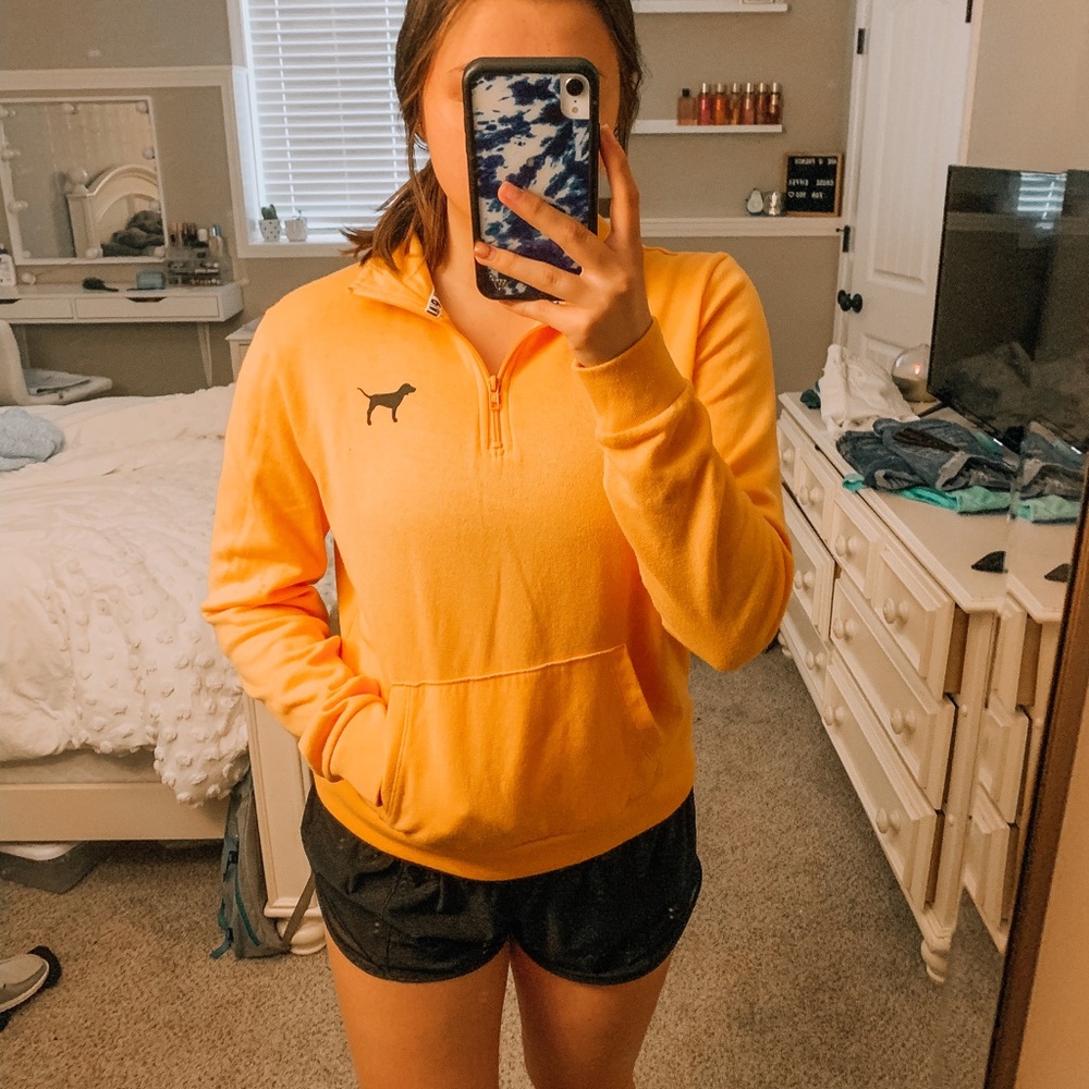 Yellow VS Pink Quarter Zip